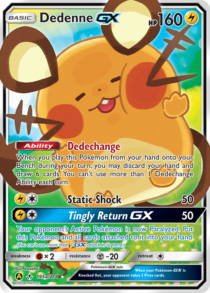 Dedenne GX (195a/214) [Alternate Art Promos] | Dumpster Cat Games