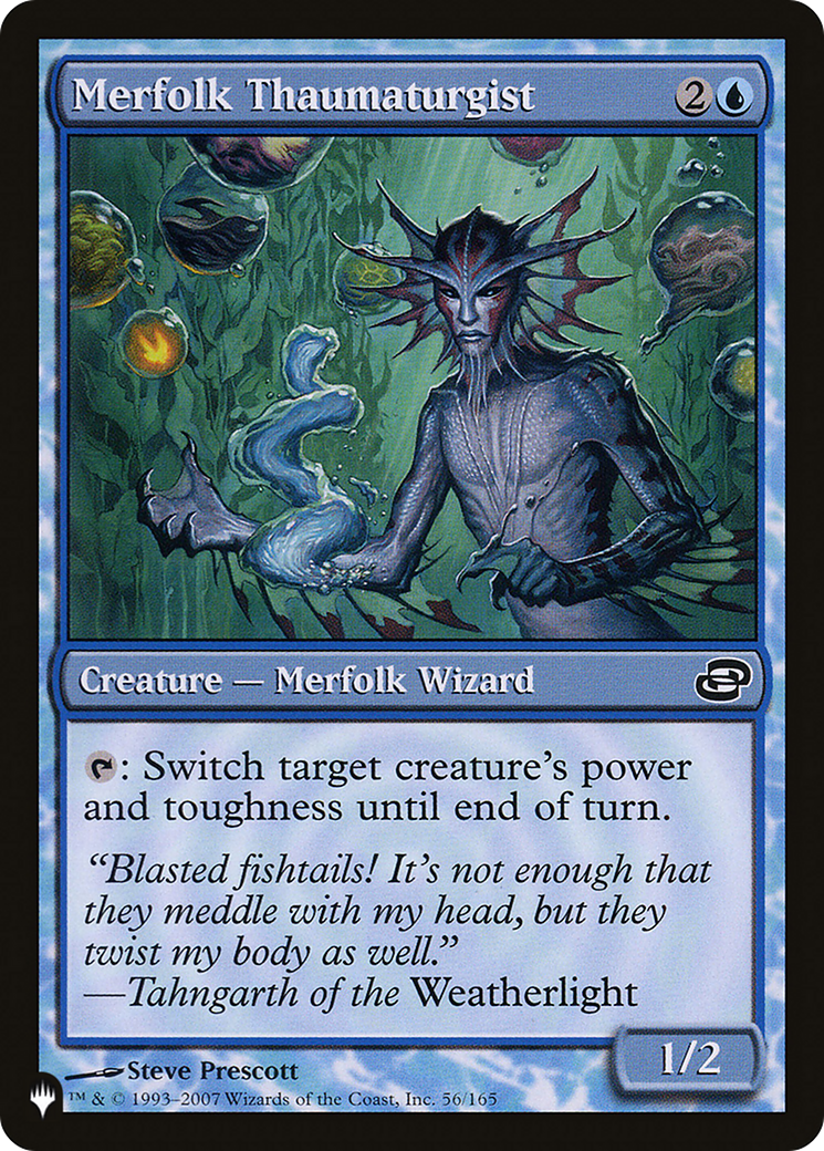 Merfolk Thaumaturgist [The List] | Dumpster Cat Games