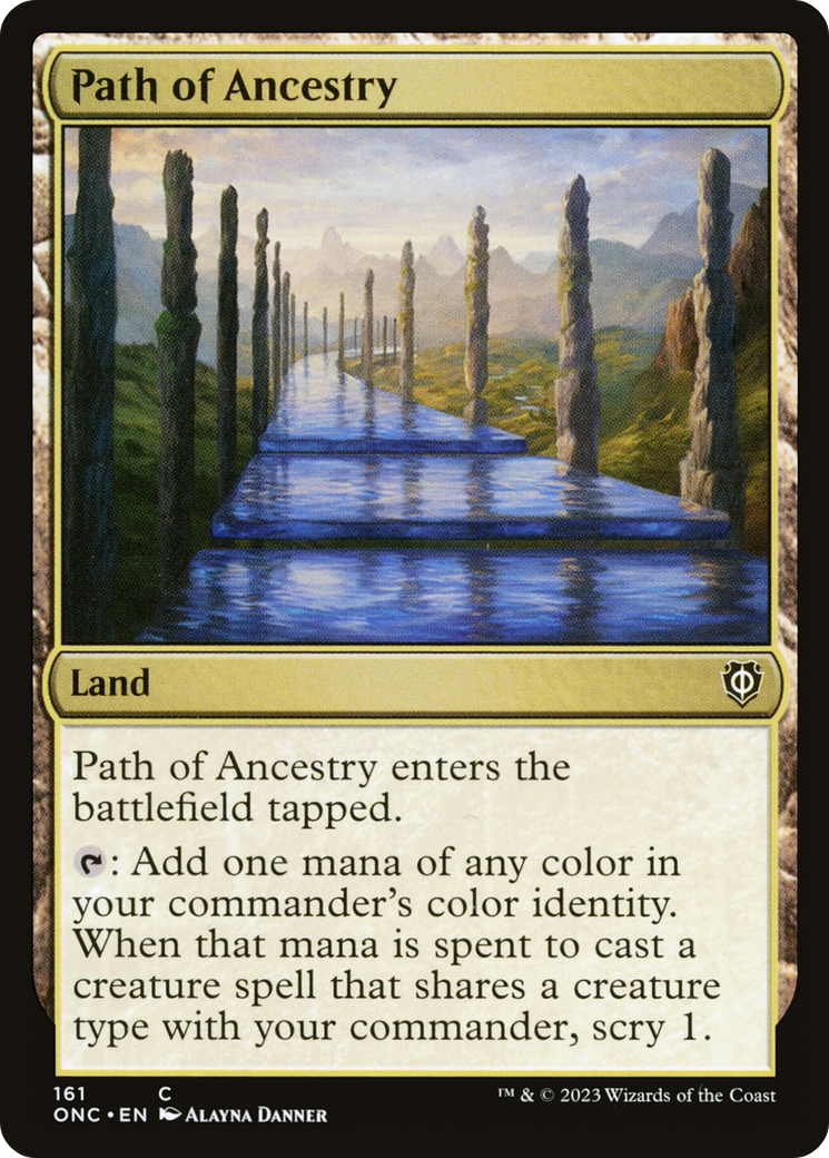 Path of Ancestry [Phyrexia: All Will Be One Commander] | Dumpster Cat Games