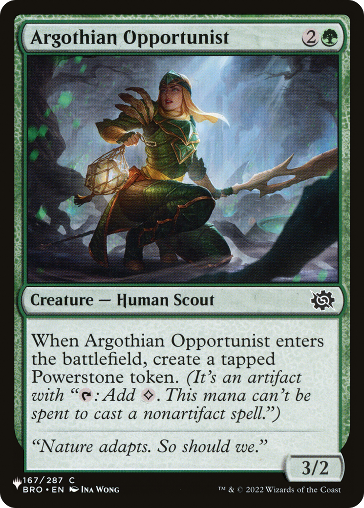 Argothian Opportunist [The List Reprints] | Dumpster Cat Games