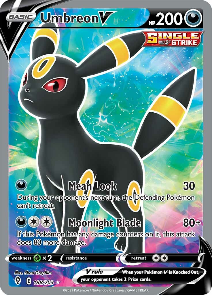 Umbreon V (188/203) [Sword & Shield: Evolving Skies] | Dumpster Cat Games