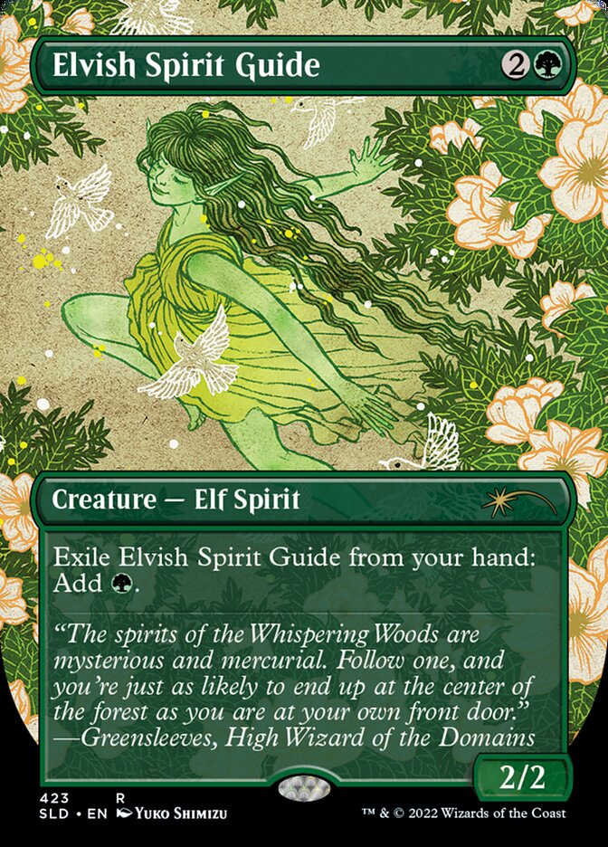 Elvish Spirit Guide (Borderless) [Secret Lair Drop Series] | Dumpster Cat Games