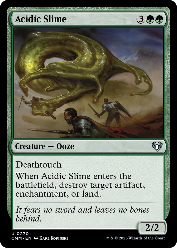 Acidic Slime [Commander Masters] | Dumpster Cat Games