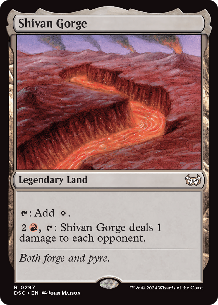 Shivan Gorge [Duskmourn: House of Horror Commander] | Dumpster Cat Games