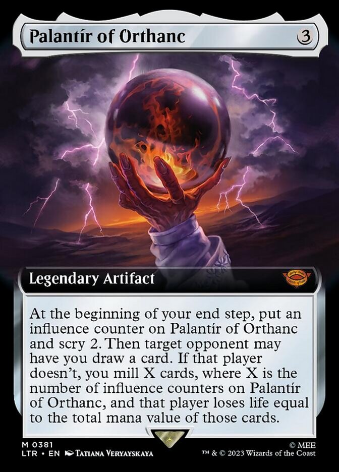 Palantir of Orthanc (Extended Art) [The Lord of the Rings: Tales of Middle-Earth] | Dumpster Cat Games