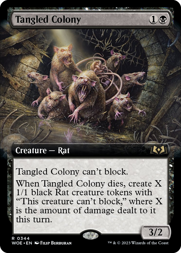 Tangled Colony (Extended Art) [Wilds of Eldraine] | Dumpster Cat Games