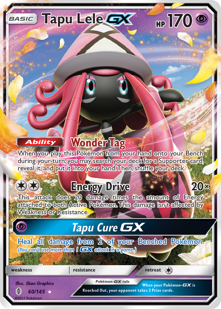 Tapu Lele GX (60/145) [Sun & Moon: Guardians Rising] | Dumpster Cat Games