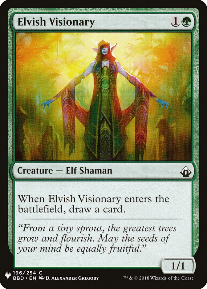 Elvish Visionary [Mystery Booster] | Dumpster Cat Games