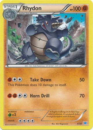 Rhydon (4/30) [XY: Trainer Kit 2 - Latios] | Dumpster Cat Games