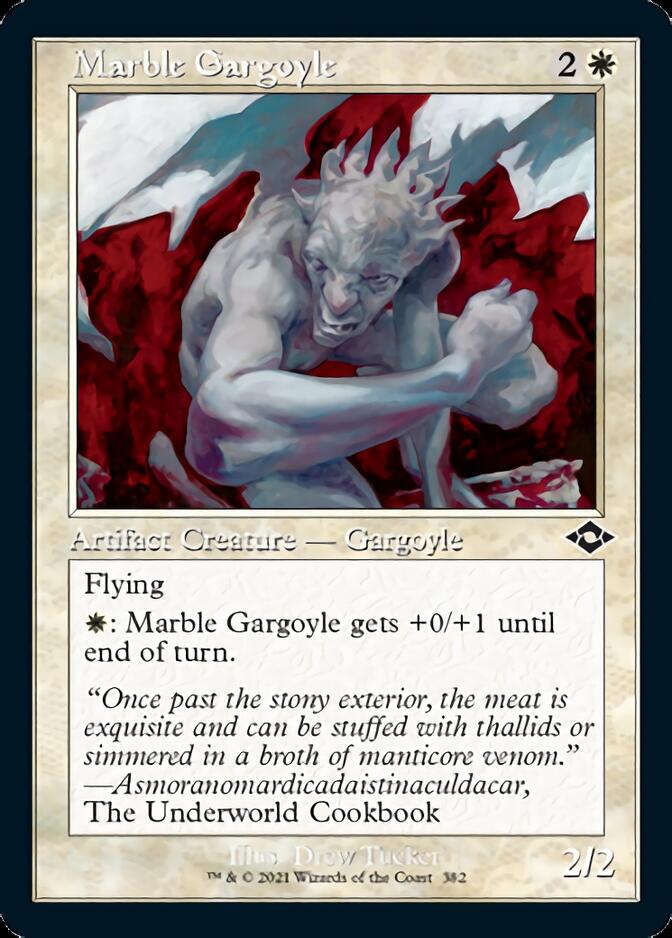 Marble Gargoyle (Retro Foil Etched) [Modern Horizons 2] | Dumpster Cat Games