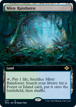 Misty Rainforest (Extended Art) [Modern Horizons 2] | Dumpster Cat Games