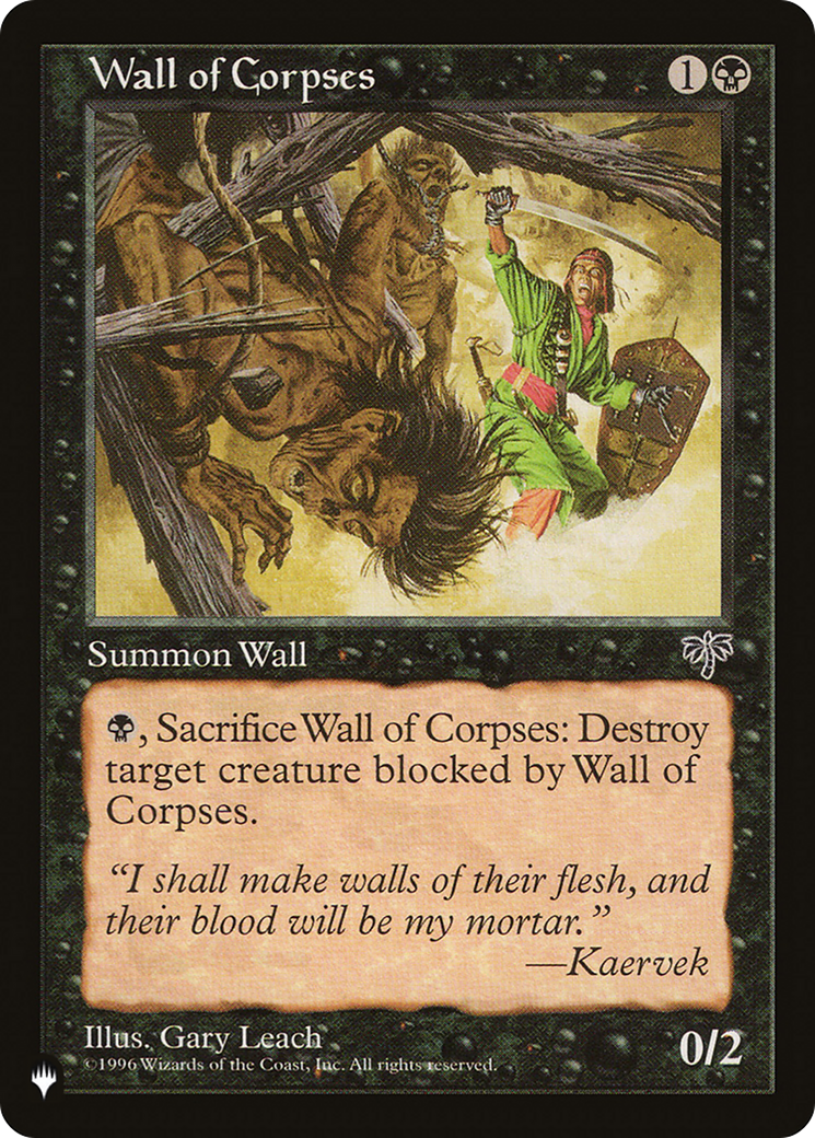 Wall of Corpses [The List Reprints] | Dumpster Cat Games