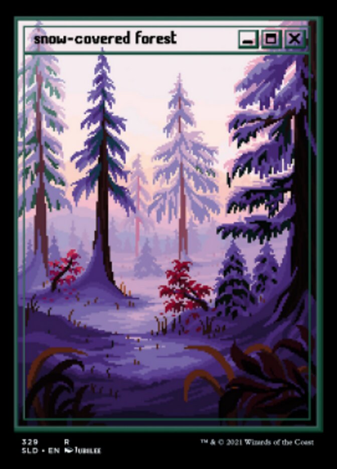 Snow-Covered Forest (Foil Etched) [Secret Lair Drop Series] | Dumpster Cat Games