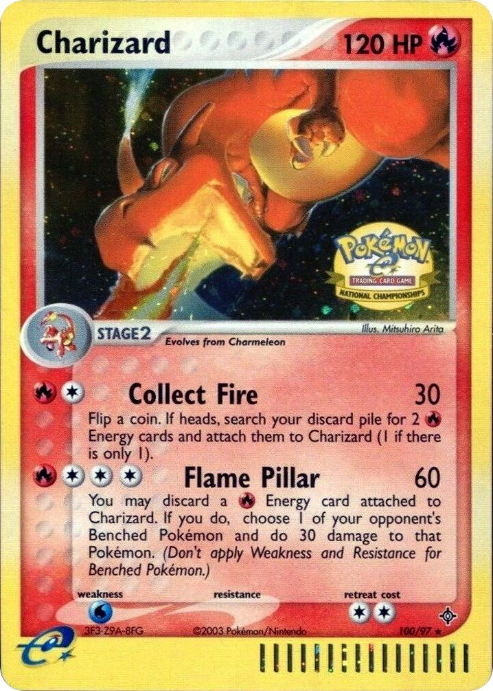 Charizard (100/097) (National Championships) [League & Championship Cards] | Dumpster Cat Games