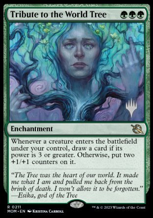 Tribute to the World Tree (Promo Pack) [March of the Machine Promos] | Dumpster Cat Games