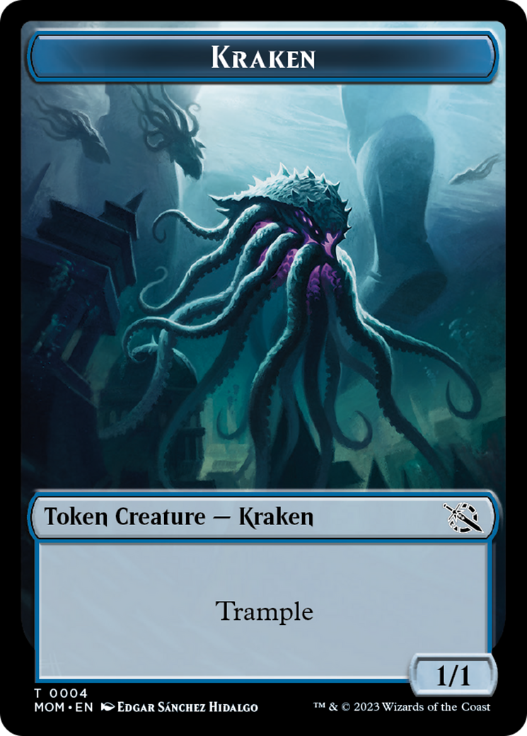 Kraken Token [March of the Machine Tokens] | Dumpster Cat Games