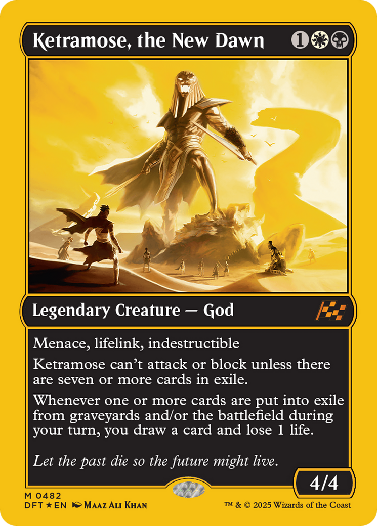 Ketramose, the New Dawn (First-Place Foil) [Aetherdrift] | Dumpster Cat Games