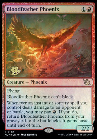 Bloodfeather Phoenix [March of the Machine Prerelease Promos] | Dumpster Cat Games