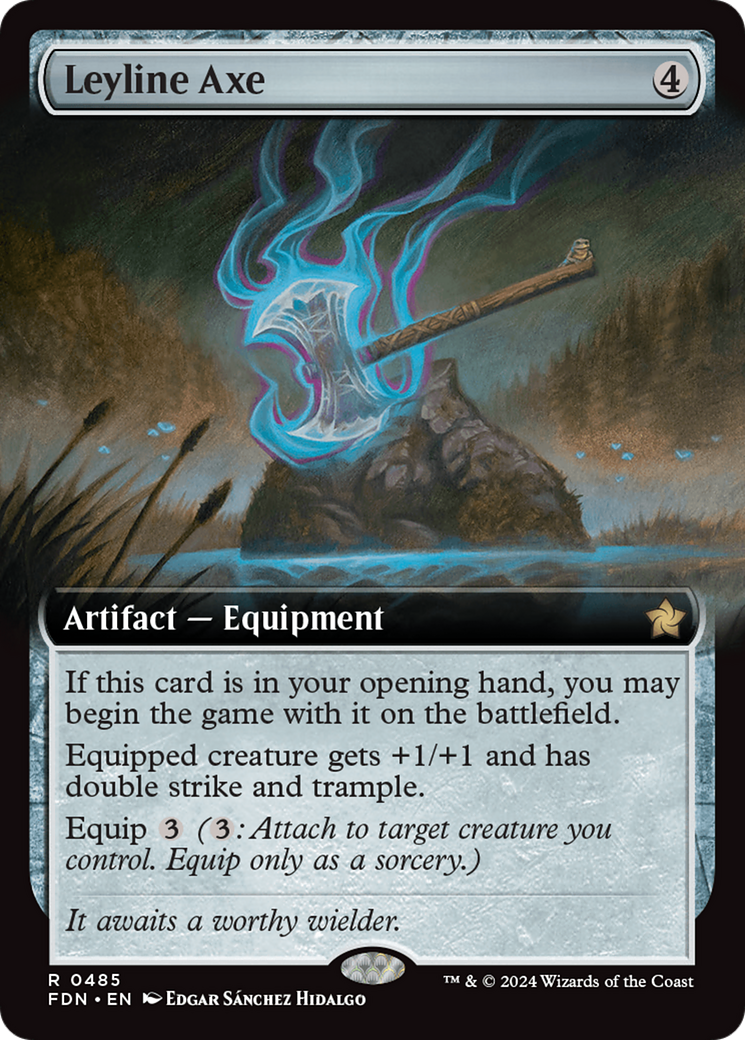 Leyline Axe (Extended Art) [Foundations] | Dumpster Cat Games