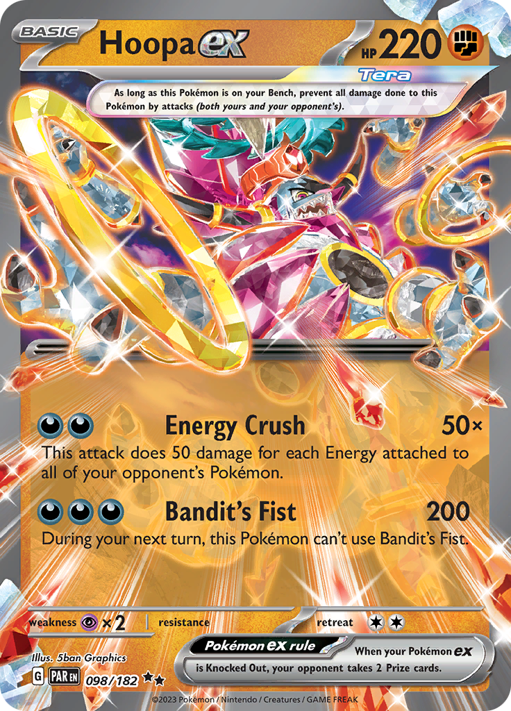 Hoopa ex (098/182) [Scarlet & Violet: Paradox Rift] | Dumpster Cat Games