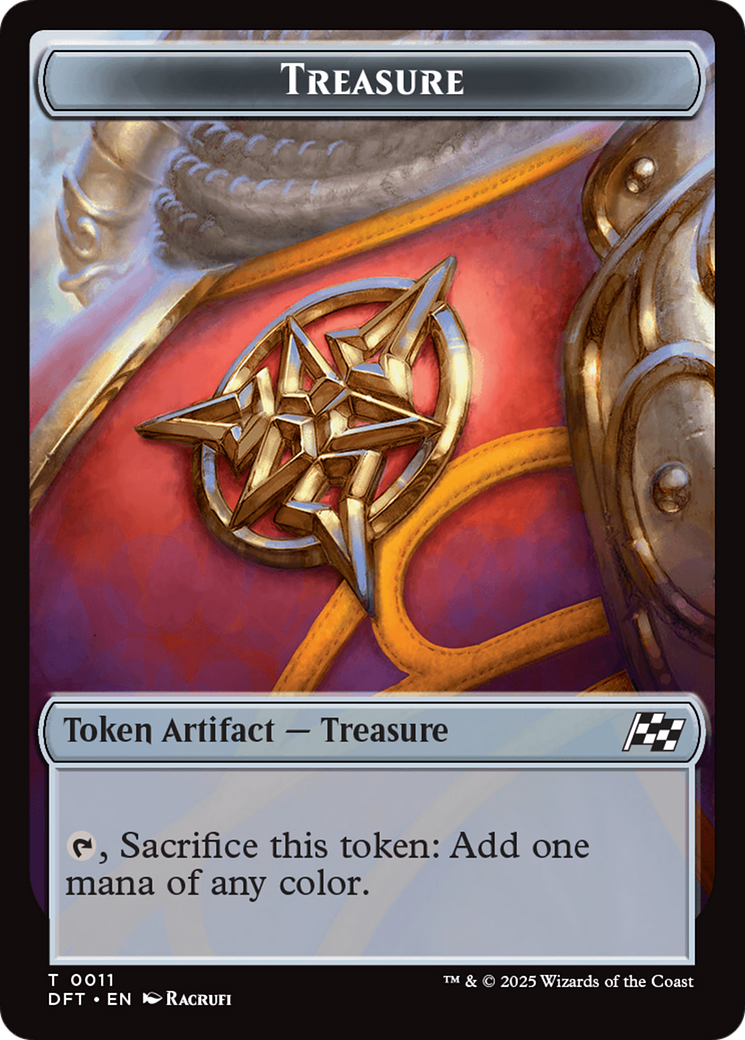 Treasure // Pilot Double-Sided Token [Aetherdrift Tokens] | Dumpster Cat Games