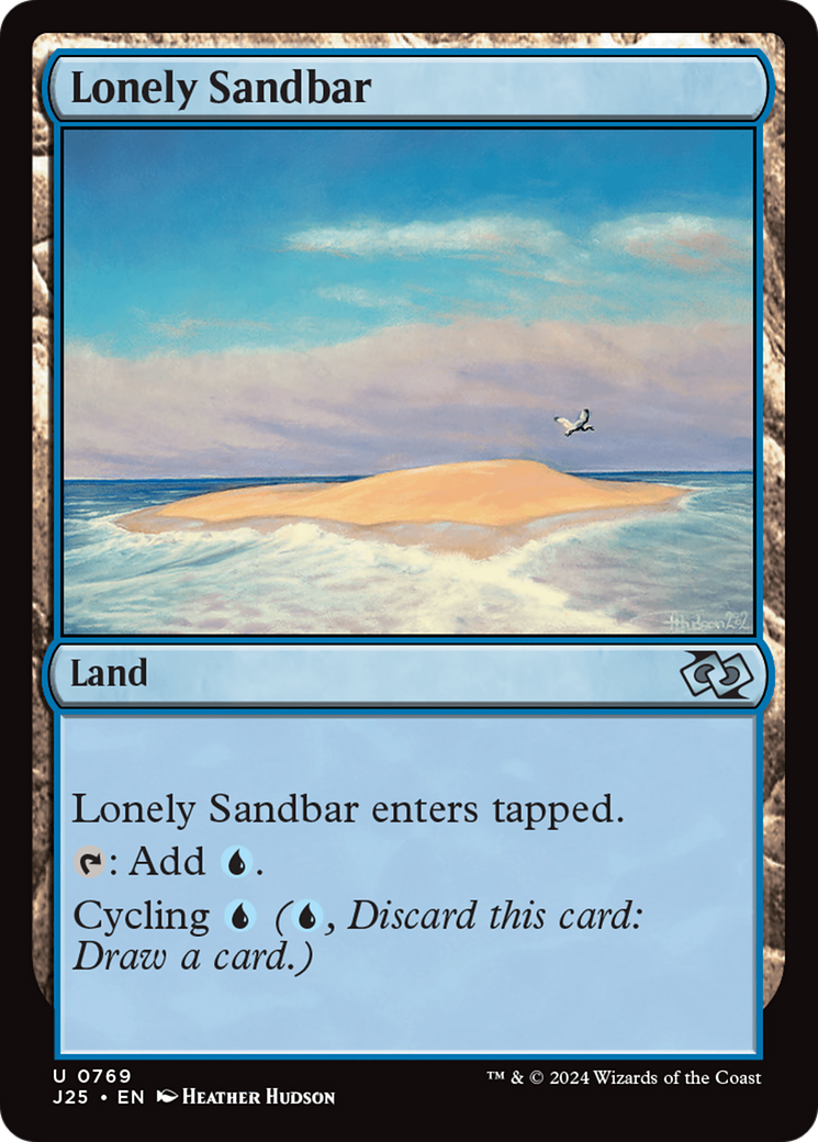 Lonely Sandbar [Foundations Jumpstart] | Dumpster Cat Games