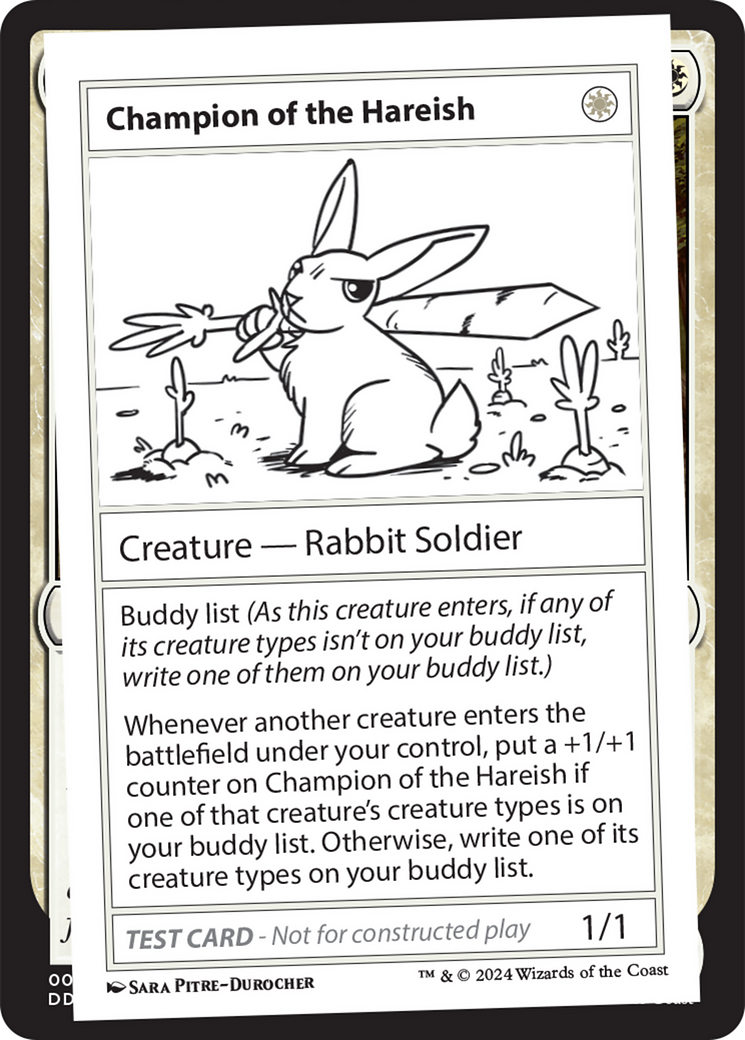 Champion of the Hareish [Mystery Booster 2 Playtest Cards] | Dumpster Cat Games