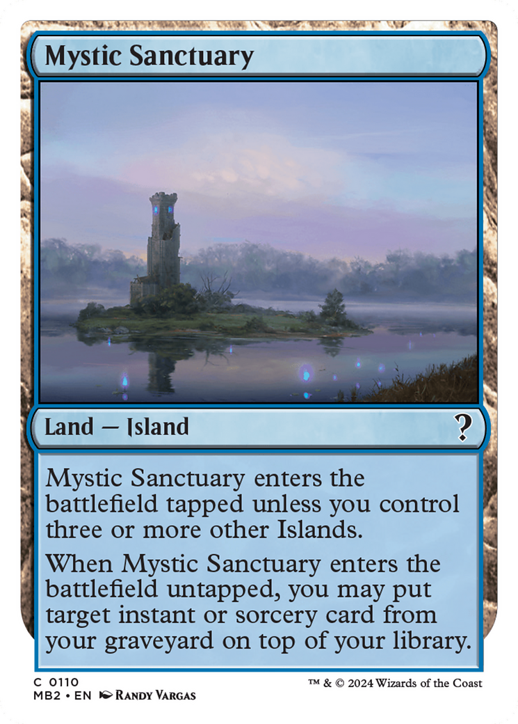 Mystic Sanctuary (White Border) [Mystery Booster 2] | Dumpster Cat Games