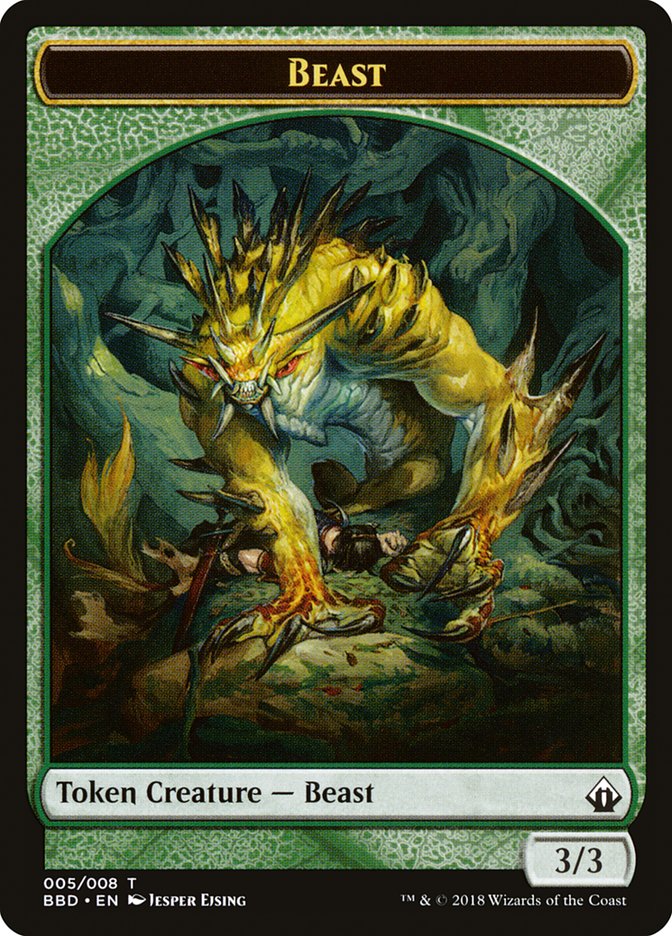 Beast Token [Battlebond Tokens] | Dumpster Cat Games