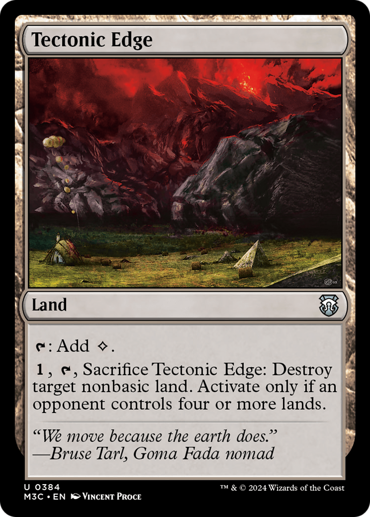 Tectonic Edge (Ripple Foil) [Modern Horizons 3 Commander] | Dumpster Cat Games