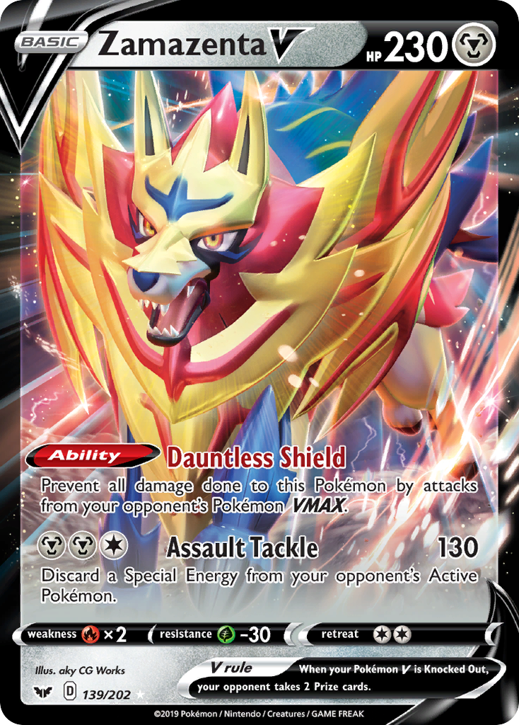 Zamazenta V (139/202) [Sword & Shield: Base Set] | Dumpster Cat Games