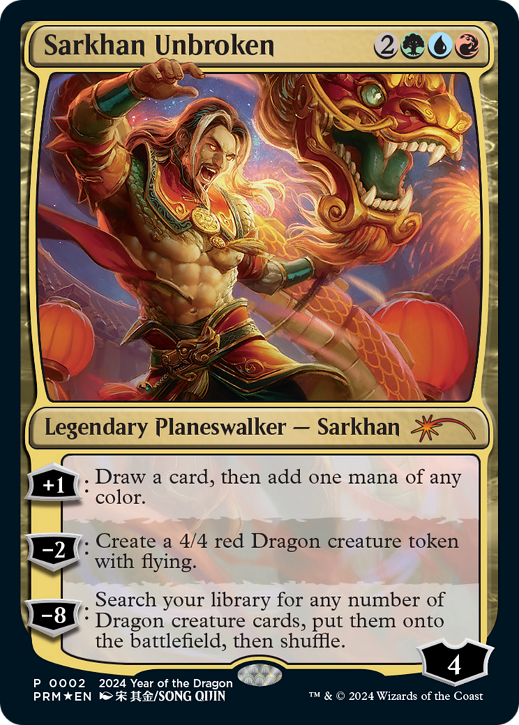 Sarkhan Unbroken (Year of the Dragon 2024) [Standard Showdown Promos] | Dumpster Cat Games