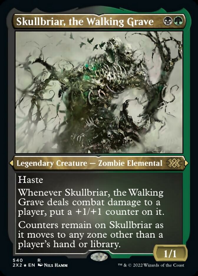 Skullbriar, the Walking Grave (Foil Etched) [Double Masters 2022] | Dumpster Cat Games