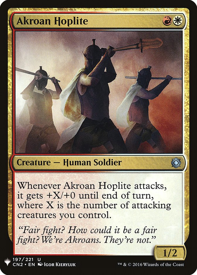 Akroan Hoplite [Mystery Booster] | Dumpster Cat Games