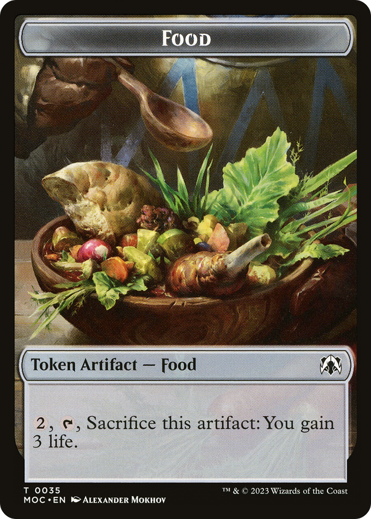 Food Token [March of the Machine] | Dumpster Cat Games