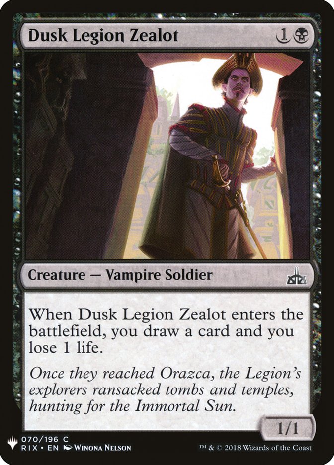 Dusk Legion Zealot [Mystery Booster] | Dumpster Cat Games