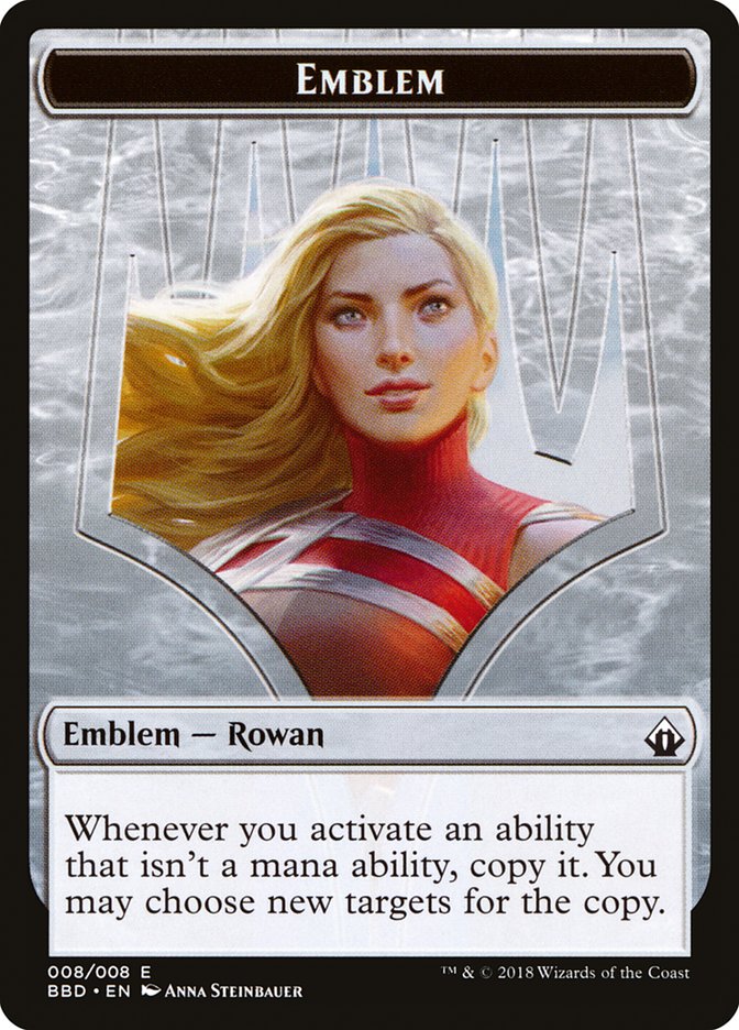 Rowan Kenrith Emblem [Battlebond Tokens] | Dumpster Cat Games