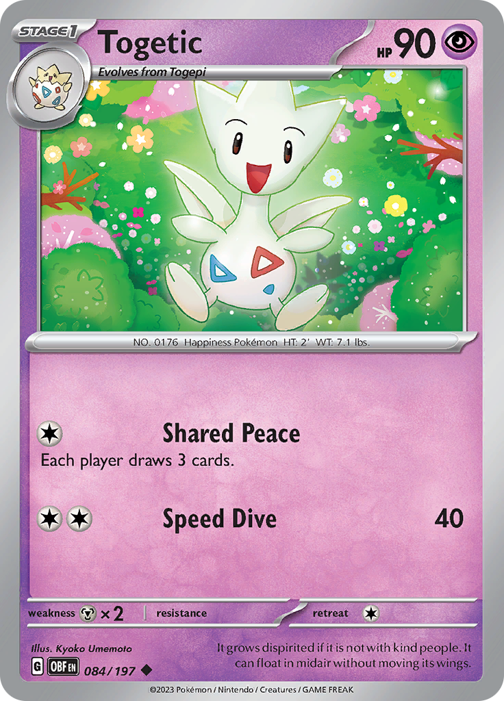 Togetic (084/197) [Scarlet & Violet: Obsidian Flames] | Dumpster Cat Games