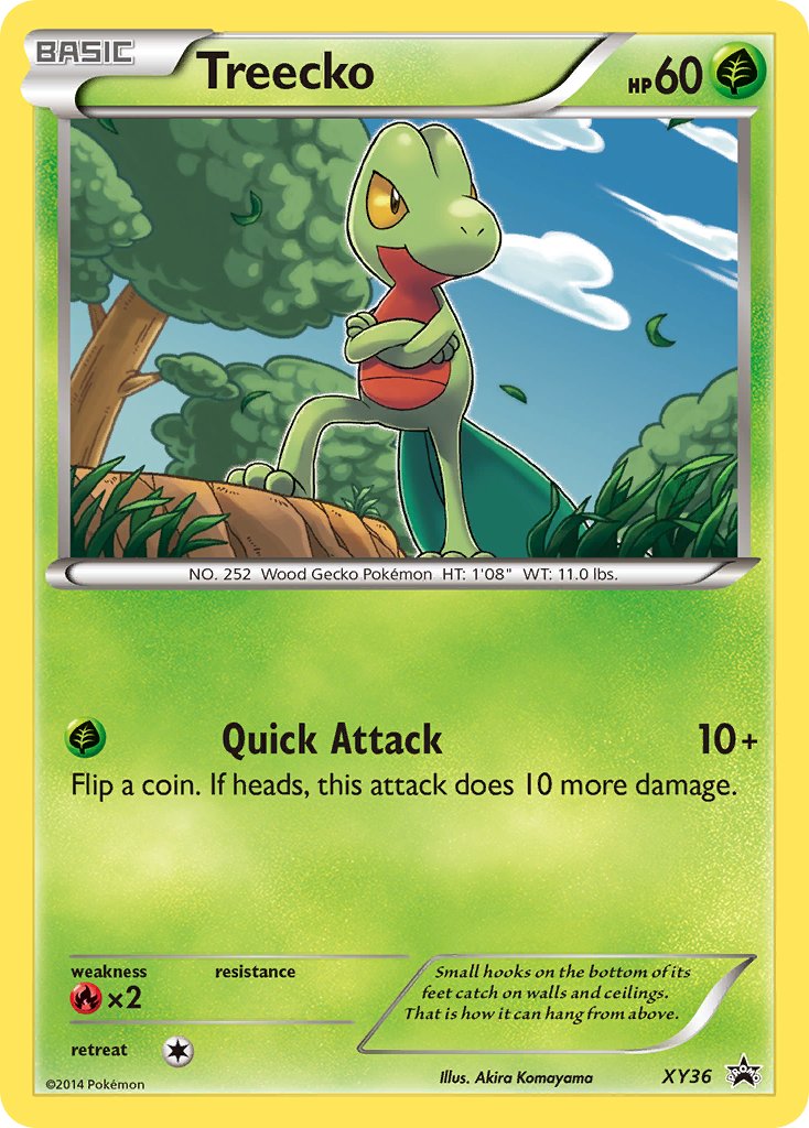 Treecko (XY36) [XY: Black Star Promos] | Dumpster Cat Games