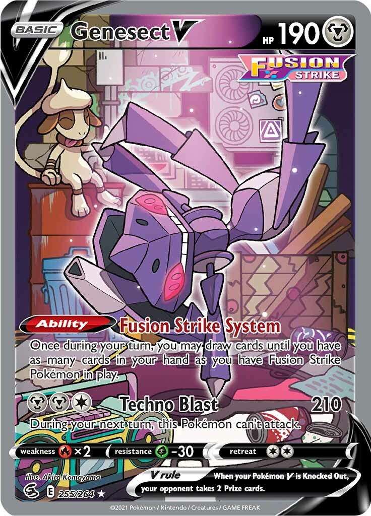 Genesect V (255/264) [Sword & Shield: Fusion Strike] | Dumpster Cat Games