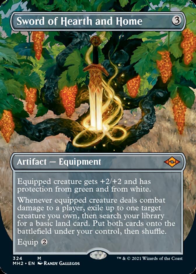 Sword of Hearth and Home (Borderless Alternate Art) [Modern Horizons 2] | Dumpster Cat Games