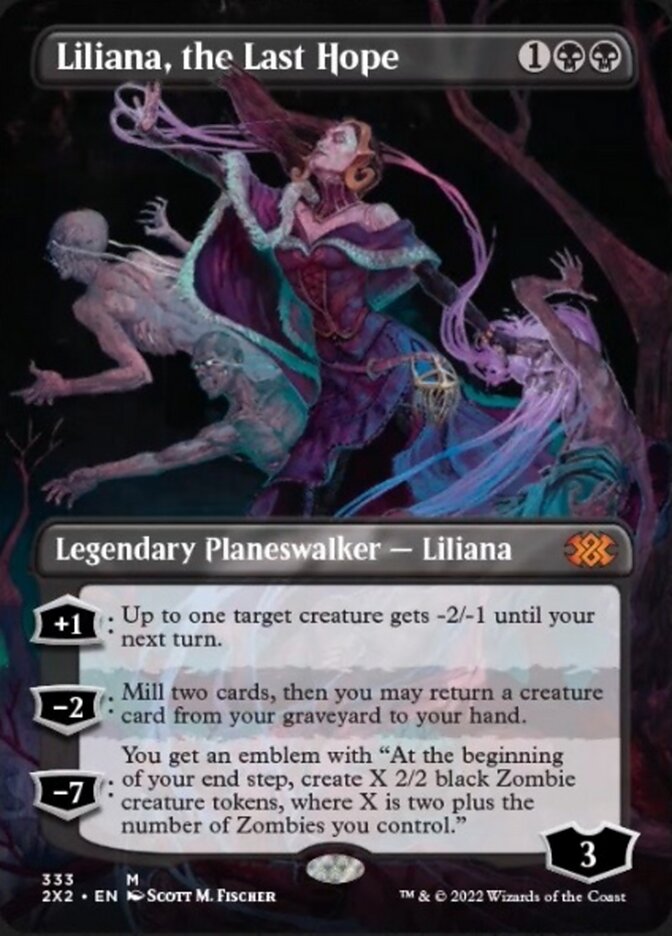 Liliana, the Last Hope (Borderless) [Double Masters 2022] | Dumpster Cat Games