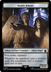 Alien Angel // Alien Warrior Double-Sided Token [Doctor Who Tokens] | Dumpster Cat Games