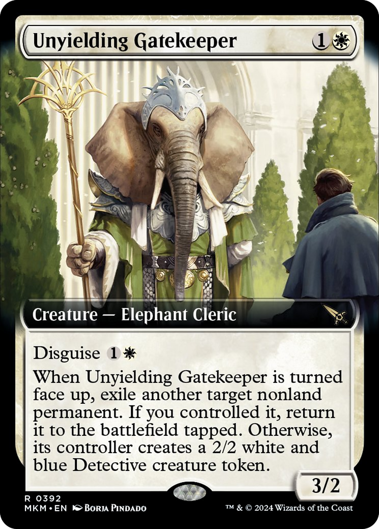 Unyielding Gatekeeper (Extended Art) [Murders at Karlov Manor] | Dumpster Cat Games