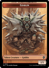 Illusion // Goblin Double-Sided Token [Bloomburrow Commander Tokens] | Dumpster Cat Games