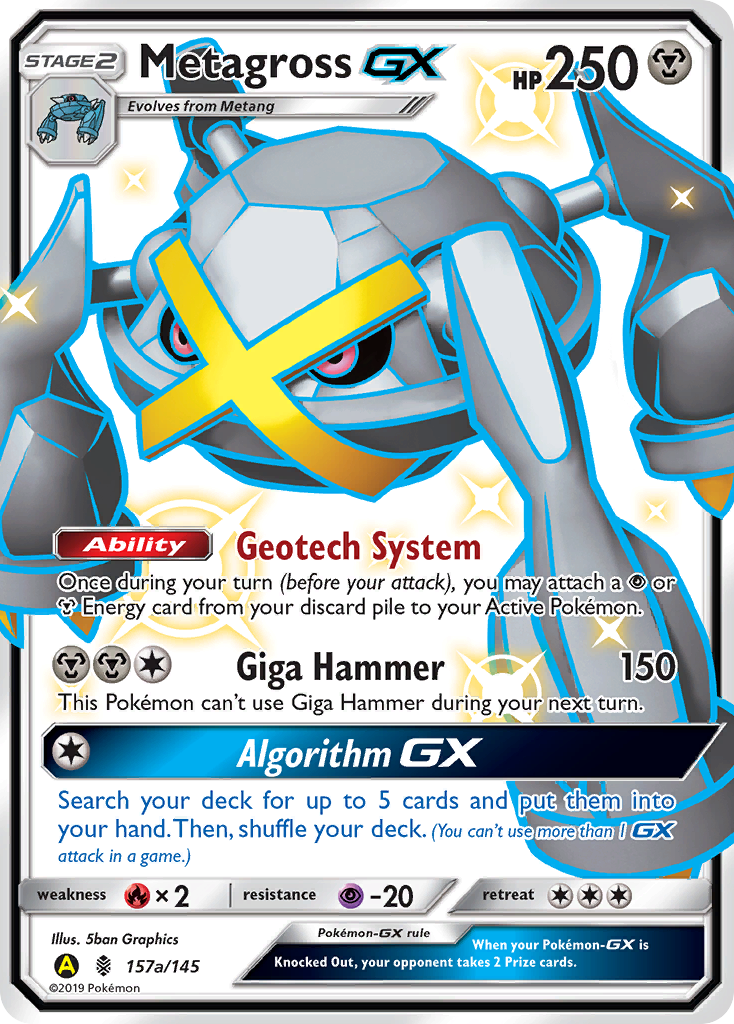 Metagross GX (157a/145) [Alternate Art Promos] | Dumpster Cat Games