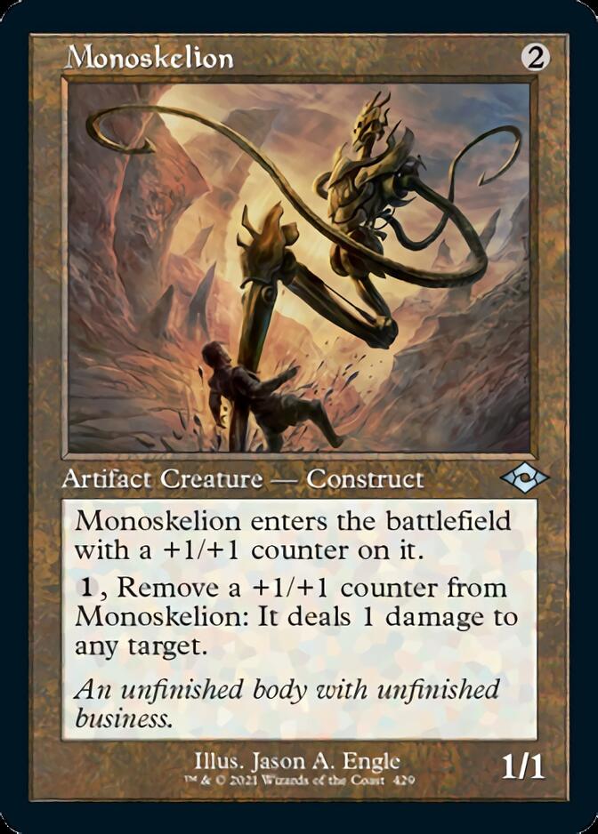 Monoskelion (Retro Foil Etched) [Modern Horizons 2] | Dumpster Cat Games