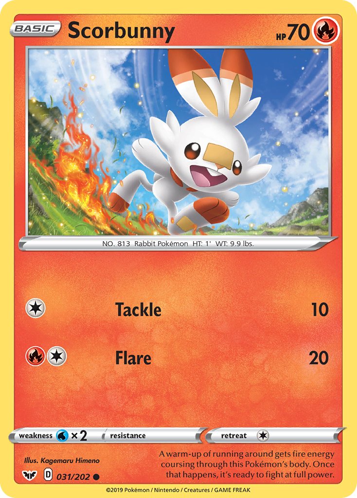 Scorbunny (031/202) [Sword & Shield: Base Set] | Dumpster Cat Games