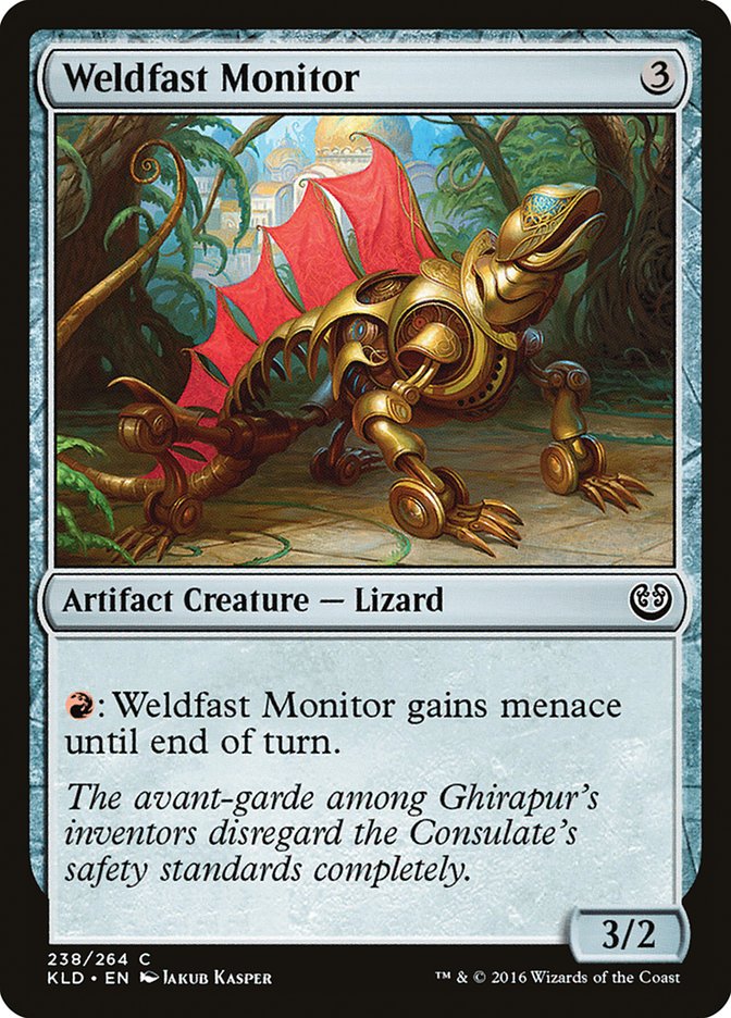 Weldfast Monitor [Kaladesh] | Dumpster Cat Games