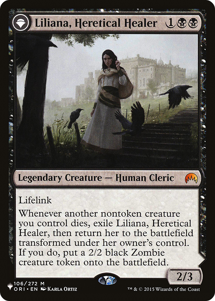 Liliana, Heretical Healer // Liliana, Defiant Necromancer [Secret Lair: From Cute to Brute] | Dumpster Cat Games